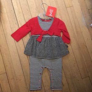 Deux Par Deux One Piece Baby Girl Outfit.